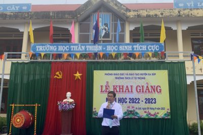 LỄ KHAI GIẢNG NĂM HỌC 2022-2023 TRƯỜNG THCS LÝ TỰ TRỌNG